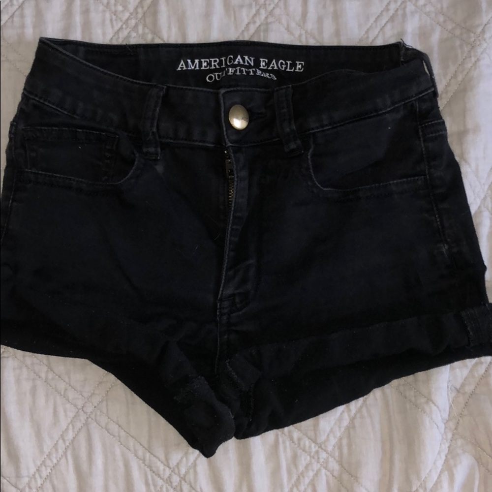 Black American Eagle Shorts
